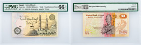Egypt, 50 Piastres 1990-1994, PMG - Gem Uncirculated 66 EPQ