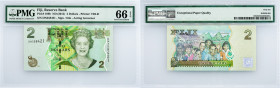 Fiji, 2 Dollars 2012, PMG - Gem Uncirculated 66 EPQ