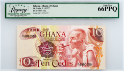 Ghana, 10 Cedis 28127, Legacy - Gem New 66PPQ
