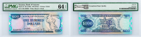 Guyana, 100 Dollars 1989, PMG - Choice Uncirculated 64 EPQ