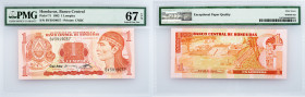 Honduras, 1 Lempira 1992, PMG - Superb Gem Unc 67 EPQ