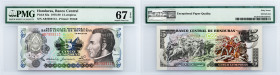 Honduras, 5 Lempiras 1978-1980, PMG - Superb Gem Unc 67 EPQ