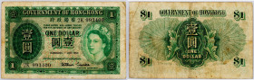 Hong Kong, 1 Dollar 1956