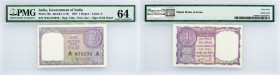 India, 1 Rupee 1957, PMG - Choice Uncirculated 64 EPQ