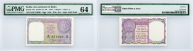 India, 1 Rupee 1957, PMG - Choice Uncirculated 64 EPQ