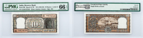 India, 10 Rupees 1985-1990, PMG - Gem Uncirculated 66 EPQ