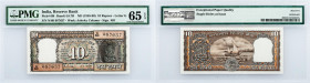 India, 10 Rupees 1985-1990, PMG - Gem Uncirculated 65 EPQ