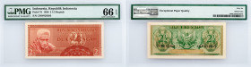 Indonesia, 2 1/2 Rupiah 1956, PMG - Gem Uncirculated 66 EPQ
