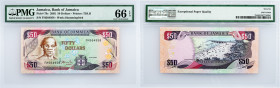 Jamaica, 50 Dollars 2002, PMG - Gem Uncirculated 66 EPQ