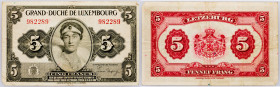 Luxembourg, 5 Francs 1944