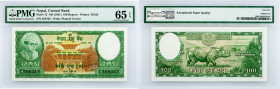 Nepal, 100 Rupees 1961, PMG - Gem Uncirculated 65 EPQ