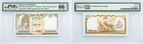 Nepal, 10 Rupees 1985-1987, PMG - Gem Uncirculated 66 EPQ