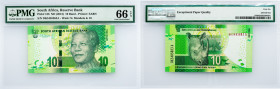 South Africa, 10 Rand 2013, PMG - Gem Uncirculated 66 EPQ