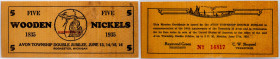 USA, 5 Wooden Nickels 1935