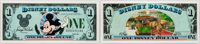 USA, 1 Disney Dollar 1988 USA, 1 Disney Dollar 1988, , Disneyland, Mickey | EF
...