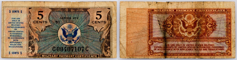 USA, Military, 5 Cents, Series 472 USA, Military, 5 Cents Series 472, , | G

G...