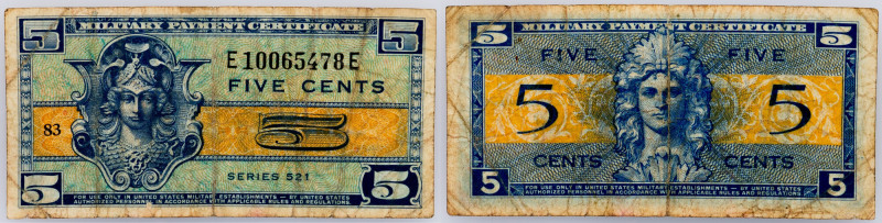 USA, Military, 5 Cents, Series 521 USA, Military, 5 Cents Series 521, , | G

G...