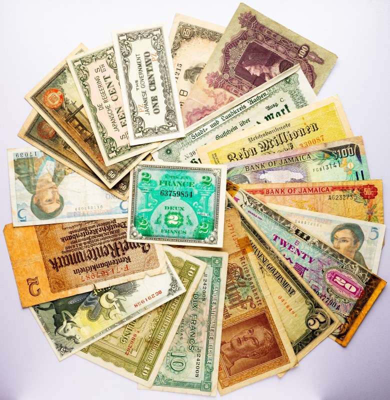 Banknotes, Lot of 20pcs Banknotes, Lot of 20pcs | circulation quality, sold as s...