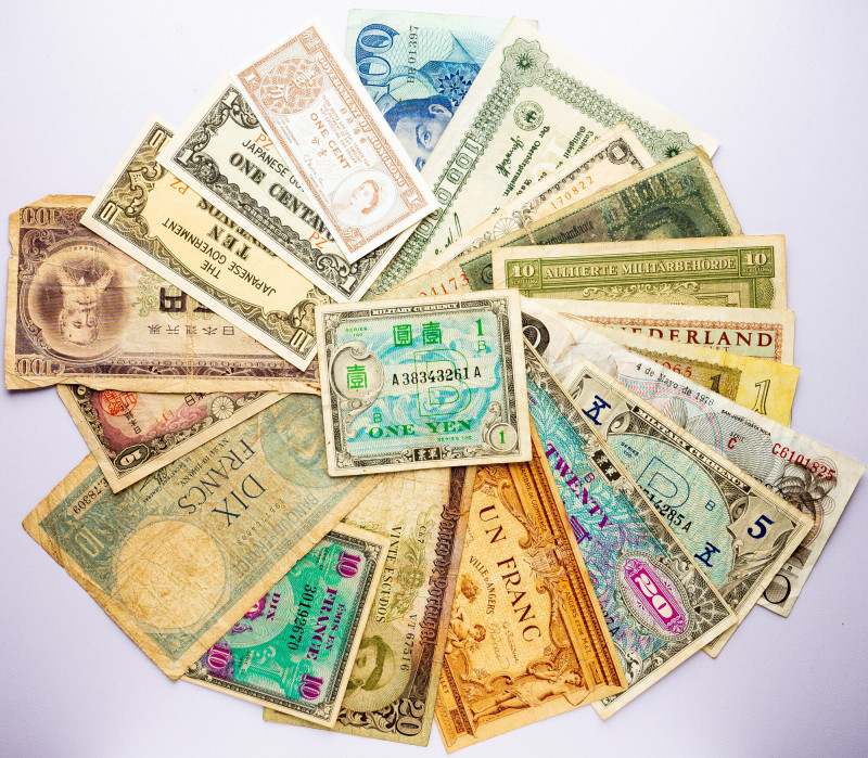 Banknotes, Lot of 20pcs Banknotes, Lot of 20pcs | circulation quality, sold as s...