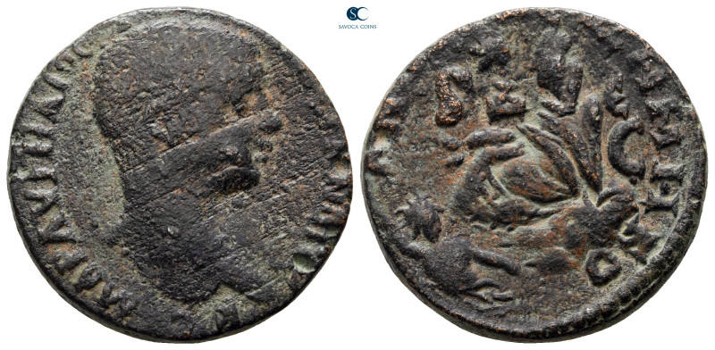 Seleucis and Pieria. Antioch. Elagabal AD 218-222. 
Bronze Æ

24 mm, 11,62 g...