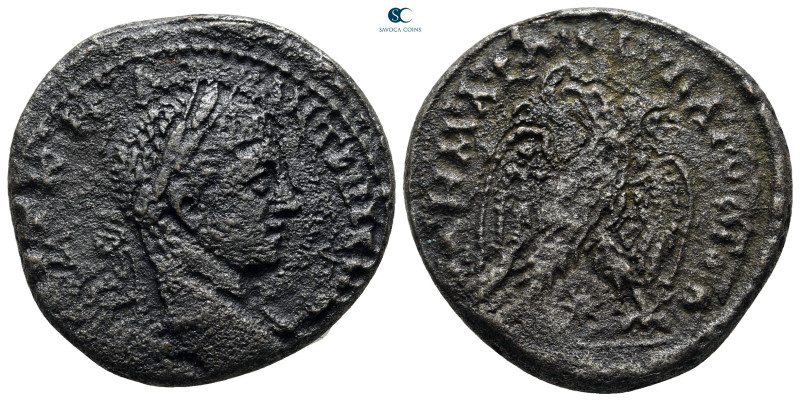 Seleucis and Pieria. Antioch. Elagabal AD 218-222. 
Billon-Tetradrachm

25 mm...