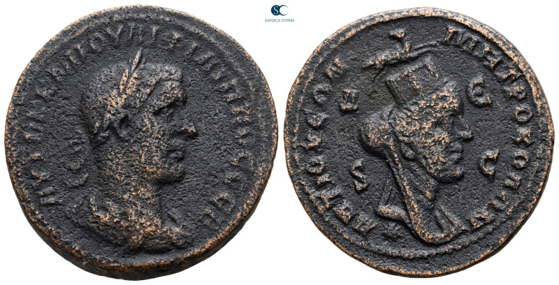 Seleucis and Pieria. Antioch. Philip I Arab AD 244-249. 
Bronze Æ

30 mm, 18,...