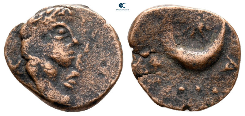 Judaea. Ascalon. Augustus 27 BC-AD 14. 
Bronze Æ

15 mm, 1,63 g



very f...