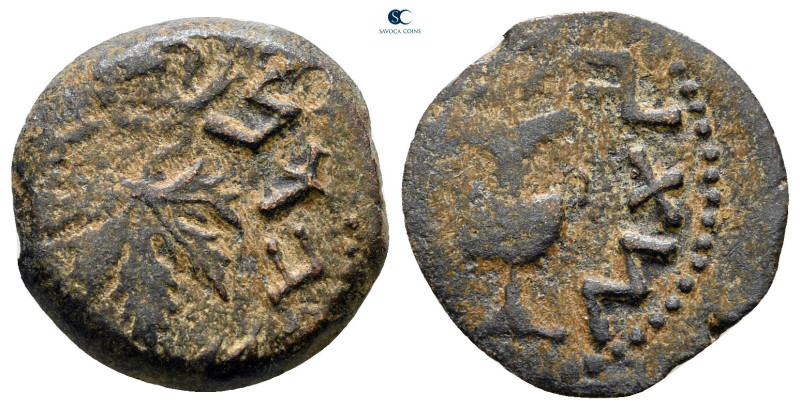 Judaea. Jerusalem. First Jewish War AD 66-70. 
Prutah Æ

16 mm, 2,09 g


...