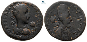 Mesopotamia. Edessa. Gordian III with Abgar X Phraates AD 238-244. Bronze Æ