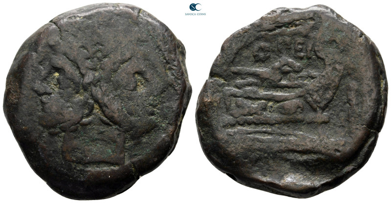 Q. Opeimius 169-158 BC. Rome
As Æ

34 mm, 33,75 g



very fine