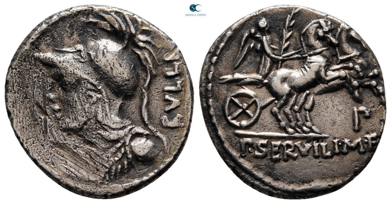 P. Servilius Rullus 100 BC. Rome
Denarius AR

20 mm, 3,77 g



very fine