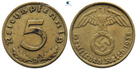 Germany.  AD 1938. 5 Reichpfennig