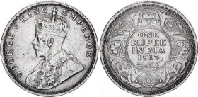 British India 1 Rupee 1913
KM# 524, N# 4851; Silver; George V; Calutta mint; VF-