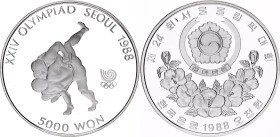 South Korea 5000 Won 1988
KM# 70, N# 23043; Silver., Proof; 1988 Olympics in Seoul