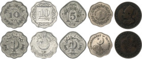 Pakistan Lot of 5 Coins 1940 -1983
Various denominations and dates; VF-XF