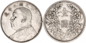 China Republic 1 Dollar 1920 (9) PCGS AU With Chopmarks
Y# 329, N# 240879; Silver; "Fat Man dollar"; PCGS AU Det. chop mark