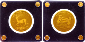 Chad 5000 Francs CFA 2019
Gold (0.999) 1/200 Oz; Bullion Coins of the World – African Springbok; With original package