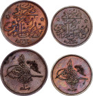 Egypt 1/40 - 1/20 Qirsh 1884 AH 1293//10
KM# 287 - 288; Bronze; Abdul Hamid II; AUNC/UNC with nice toning
