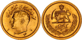 Iran 1 Pahlavi 1961 SH 1340
KM# 1162, Fr# 101, N# 29163; Gold (.900) 8.14 g.; Mohammad Reza Shah; UNC