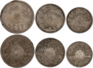 Saudi Arabia Hejaz and Nejd Sultanate 1/4 - 1/2 - 1 Ghirsh 1928 AH 1346
Copper-Nickel; Abd Al-Aziz bin Sa'ud; VF