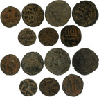 Ancient World Umayyad Lot of 7 Coins 700 -730 AD
Copper; VF