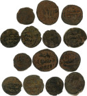 Ancient World Umayyad Lot of 7 Coins 700 -730 AD
Copper; VF