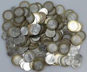 Russian Federation Lot of 151 Coins 2001 -2014
Copper-Nickel 975 g.; Variuos denominations and dates.; VF-AUNC