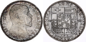 Czechoslovakia 20 Korun 1937
KM# 18, N# 12630; Silver; President Masaryk; AUNC, Original Toning