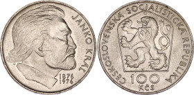 Czechoslovakia 100 Korun 1976
KM# 84, N# 20213; Silver; 100 Years - Death of Janko Kráľ; UNC