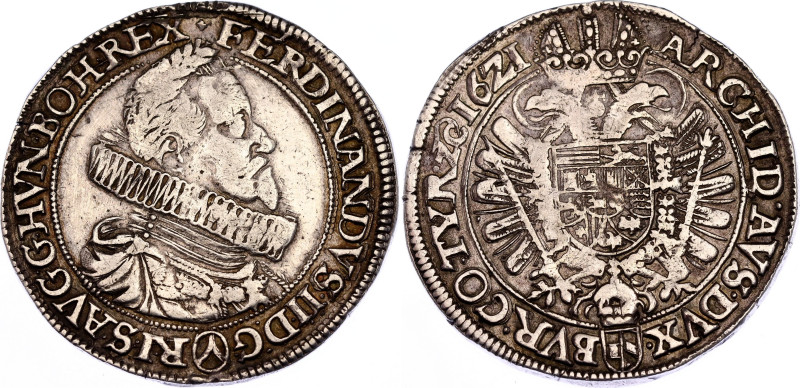 Holy Roman Empire 1 Taler 1621
KM# 268.2, N# 96637; Silver 28.48 g.; Ferdinand ...