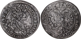 Bohemia 3 Kreuzer 1708
KM# 629, N# 43093; Silver; Josef I; Mint Prague; VF