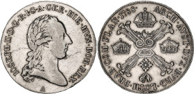 Austrian Netherlands 1 Kronentaler 1788 A
KM# 32, N# 24791; Silver; Joseph II; XF
