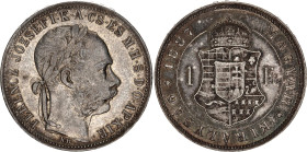 Hungary 1 Forint 1887 KB
KM# 469, N# 26846; Silver; Franz Joseph I; XF+ with nice toning