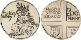 Hungary 200 Forint 1976 BP
KM# 607, ÉH# 1606, Adamo# EM50, N# 34342; Silver; Painter Series - Mihály Munkácsy; Budapest Mint; Mintage 25000; UNC with...